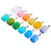 12Pcs 12 Colors Cat Eye Pendants CE-TA0001-04-3