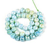 Anti-Tarnish Electroplate Glass Beads Strands GLAA-N010-10mm-13-3