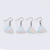 Natural & Synthetic Gemstone Dangle Earrings EJEW-F162-G-2