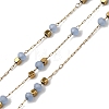 Handmade 304 Stainless Steel Glass Round Link Chains CHS-L032-09G-04-1
