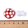 2Pcs Opaque Acrylic Enamel Beads MACR-N018-15G-4