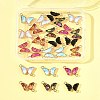 24Pcs 6 Colors Alloy Glass Connector Charms FIND-FS0003-51-8