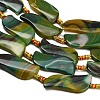 Dyed & Heated Natural Banded Agate Beads Strands GG-CBAB9C6-B03-01-3