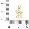 Brass Micro Pave Cubic Zirconia Charms ZIRC-I356-40G-3