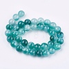 Two Tone Natural White Jade Bead Strands G-R165-10mm-M1-2