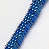 Electroplate Non-magnetic Synthetic Hematite Beads Strands G-J165-3mm-04-3