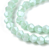 Opaque Solid Color Electroplate Glass Beads Strands LS-EGLA-A039-P2mm-A20-2