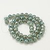 Electroplate Glass Beads Strands EGLA-J015-8mm-05-2