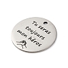 Anti-Tarnish 201 Stainless Steel Pendants STAS-R002-01P-17-2