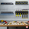 4 Bags 4 Styles Carbon Steel Wall-Mounted Plisers Screwdriver Wrench Holder ODIS-UN0001-38-2