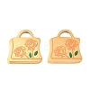 304 Stainless Steel Enamel Pendants STAS-A136-01G-06-1