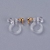 Transparent U Type Alloy Ear Clip X-PALLOY-WH0009-01G-2