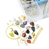 DIY Natural & Synthetic Mixed Stone Chips Jewelry Set Making Kit DIY-FS0005-87-3