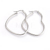 201 Stainless Steel Hoop Earrings EJEW-A052-09B-1