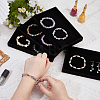Rectangle Velvet Jewelry Display Trays for Rings ODIS-WH0113-14A-3