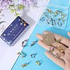 SUNNYCLUE 24Pcs 6 Styles 304 Stainless Steel Clip-on Earring Converters Findings STAS-SC0006-79-3
