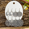 4 Pairs Zinc Alloy Dangle Earrings FS-WG0AE12-06-1