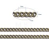 Brass Twisted Chains CHC010Y-AB-6