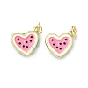Brass Enamel Pendants KK-H259-11B-G02-1