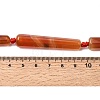 Natural Dyed & Heated Red Agate Beads Strands G-T151-A02-01A-5