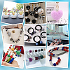 100Pcs Polymer Clay Pave Rhinestone Beads RB-PH0001-38B-6