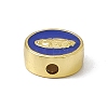 Real 18K Gold Plated Brass Enamel Beads KK-A170-02G-04-3