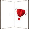 MDF Greeting Card & Paper Envelope with Bowknot AJEW-WH0203-003-2