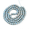Baking Paint Glass Beads Strands DGLA-N008-8mm-06-3