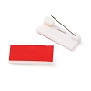 Plastic Adhesive Back Bar Pins with Platinum Iron Pins KY-D025-01A-03-1