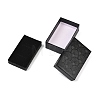 Shell Textured Paper Jewelry Packaging Boxes with Black Sponge Inside CON-B013-03-2
