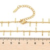 304 Stainless Steel Twist Chain Tassel Necklaces for Women NJEW-U029-01G-5