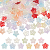 154Pcs 11 Colors Baking Paint Handmade Lampwork Bead Caps LAMP-DC0001-29-1