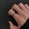 Gold Foil Resin Finger Rings WGDC7A7-03-2