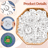 4 Sheets 11.6x8.2 Inch Stick and Stitch Embroidery Patterns DIY-WH0455-227-7