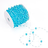 Acrylic Round Beaded Link Chains DIY-MB0007-001D-2