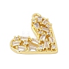 Brass Micro Pave Cubic Zirconia Pendants KK-G526-18G-2