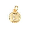 Brass Micro Pave Clear Cubic Zirconia Charms CU-CBA56CE-12G-E-1
