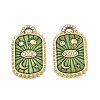 304 Stainless Steel Rhinestone Pendants STAS-P415-14G-1
