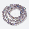 Electroplate Glass Beads Strands EGLA-A034-T6mm-I11-2