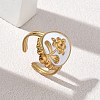 304 Stainless Steel Enamel Cuff Open Rings SA-CBA5A8D-03G-1
