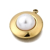 Plastic Pearl Pendants STAS-Q360-03E-G-2