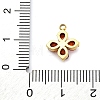 304 Stainless Steel Micro Pave Cubic Zirconia Pendants LS-STAS-U042-06G-06-3