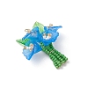 Glass Seed Beaded Pendants PALLOY-MZ01155-4