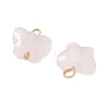 Natural Rose Quartz Pendants KK-D289-61G-01-2