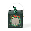 Christmas Wreath Folding Gift Tote Boxes CON-M007-01B-01-2