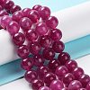 Dyed Natural Malaysia Jade Beads Strands G-G021-02B-03-2