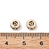 Brass Micro Pave Cubic Zirconia Beads KK-R216-10A-KCG01-3