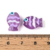 Transparent Glass and Enamel Beads Strands GLAA-T034-01G-4