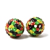 Opaque Acrylic & Resin Rhinestone Beads OACR-G062-02D-1