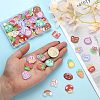 80Pcs 20 Style Printed Acrylic Cabochons OACR-CA0001-19-3